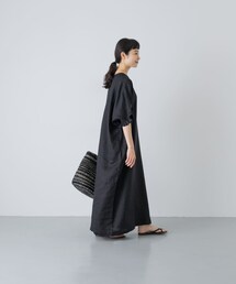 かぐれ | 『2サイズ展開』リネンフリルスリーブワンピース(ワンピース)
