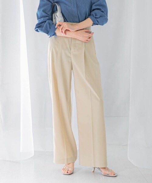 URBAN RESEARCH ROSSO（アーバンリサーチロッソ）の「ハイウエストワイドスラックス（その他パンツ・レディース・L/BEIGE/LEMON/NAVY・34/36/38/40）」の8枚目の写真