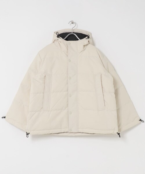URBAN RESEARCH DOORS（アーバンリサーチドアーズ）の「DANTON　DOWN HOODED JACKET（その他アウター・レディース・BLACK/LT.BEIGE/IVORY/DK.BROWN・XS/S）」の10枚目の写真