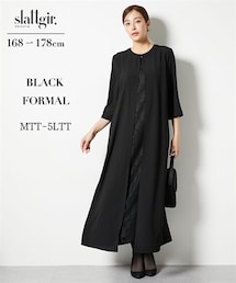 slattgir | 高身長【喪服・礼服】前開きレースマキシワンピース(トールサイズ)(スーツセット)