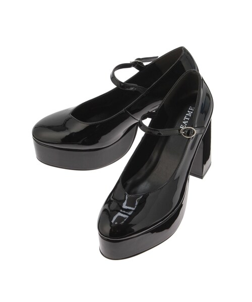 EATME（イートミー）の「E/Mロゴストラップパンプス（パンプス・レディース・ブラック/ベージュ/ミックス・S/M/L）」の13枚目の写真