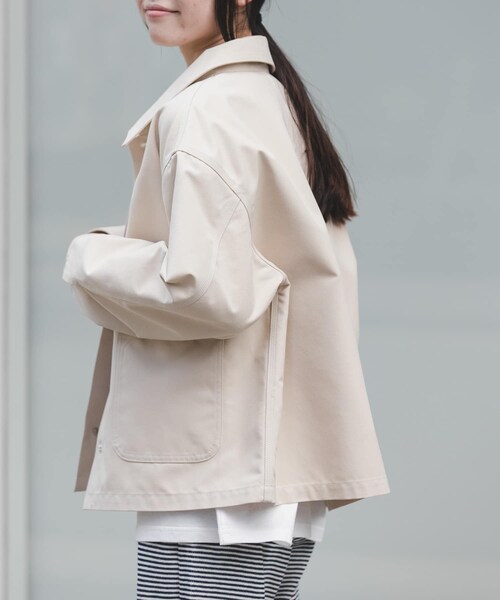 URBAN RESEARCH DOORS（アーバンリサーチドアーズ）の「FORK&SPOON　PEダックジャケット（カバーオール・レディース・NAVY/IVORY・1）」の5枚目の写真