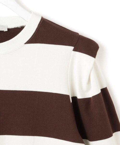 ADAM ET ROPE'(アダムエロペ)の「【PHEENY(フィーニー)】別注 Heavy weight border tucked sleeve(Tシャツ/カットソー・レディース・ネイビー/ワイン系・F)」の22枚目の写真