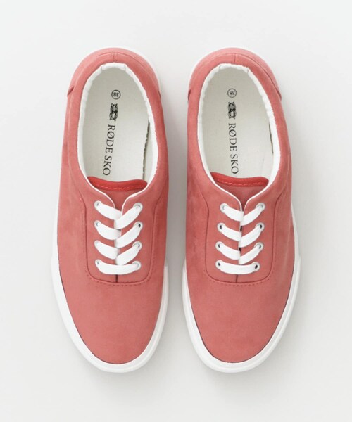 RODE SKO（ロデスコ）の「BO スエード調レースアップスニーカー∴（スニーカー・レディース・SALMON/WHITE/GREIGE・36/37/38）」の17枚目の写真