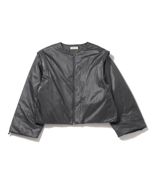 ADAM ET ROPE'（アダムエロペ）の「【AMOMENTO/アモーメント】MENS DETACHABLE SLEEVE JUMPER（その他アウター・メンズ・ライトグレー/ネイビー・L/M）」の4枚目の写真