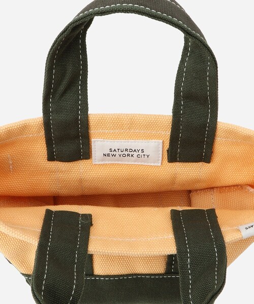 Saturdays NYC(サタデーズ ニューヨークシティ )の「Canvas Mini Tote Bag(トートバッグ・レディース・ブラック/キミドリ/ネイビー/レッド/イエロー・F)」の17枚目の写真