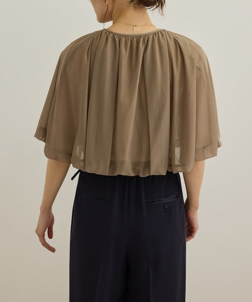 ROPE'（ロペ）の「ブライトネスヤーンボレロ（カーディガン/ボレロ・レディース・ブラック/ブラウン/ベージュ/ブルー・F）」の8枚目の写真