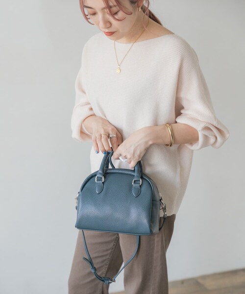 ITEMS URBANRESEARCH（アイテムズ アーバンリサーチ）の「ラウンドボストンバッグ（ボストンバッグ・レディース・BEG/NVY/PNK・-）」の14枚目の写真