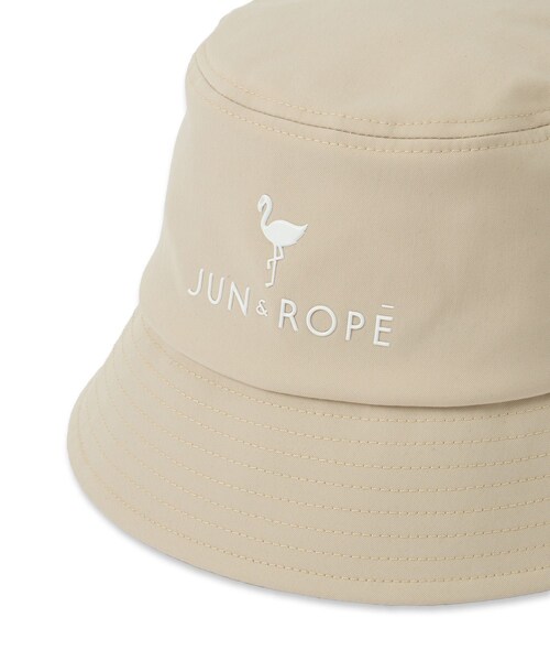 ROPE'（ロペ）の「フラミンゴロゴ入りハット（ハット・レディース・ブラック/ホワイト/ベージュ・F）」の10枚目の写真