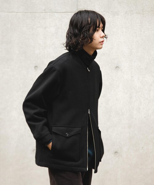 URBAN RESEARCH DOORS(アーバンリサーチドアーズ)の「ウールブレンドハリントンジャケット(テーラードジャケット・メンズ・MOCHA/BLACK・M/L)」の16枚目の写真