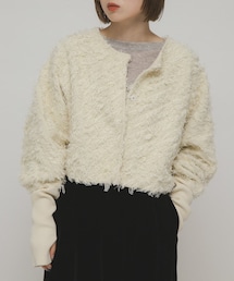 KBF | 2WAYフリンジカーディガン(カーディガン/ボレロ)