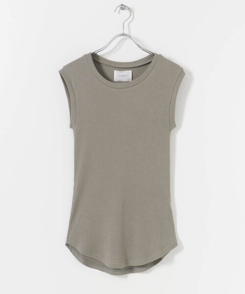 THE GOODLAND MARKET(ザグッドランドマーケット)の「『別注』MIDIUMISOLID×TGM Mix organic cotton tank-top(タンクトップ・レディース・Off/Black/Mocha・FREE)」の20枚目の写真