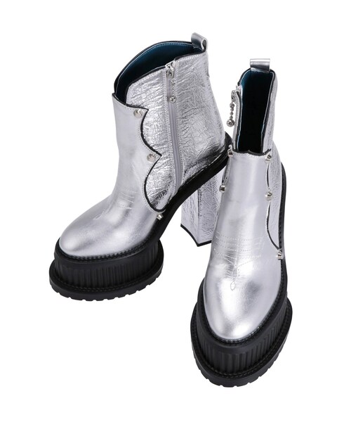 PAMEOPOS Western Disco BootsKahki 2021AW