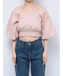 EMODA | カシュクールギャザートップス(Tシャツ/カットソー)