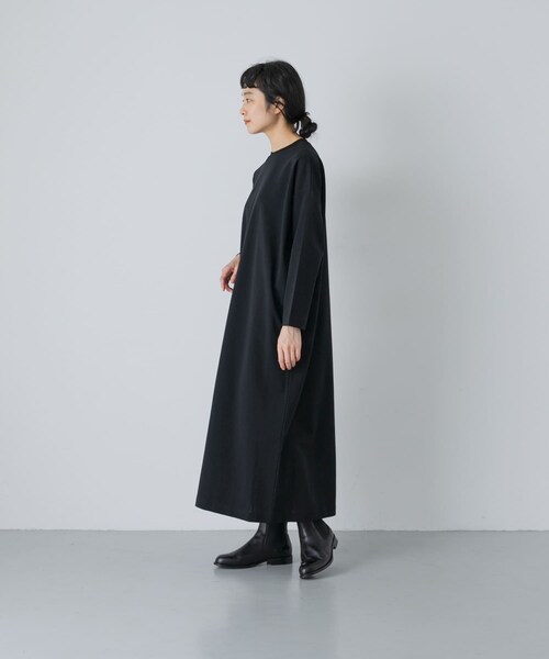 かぐれ（カグレ）の「ストレートワイドカットワンピース（ワンピース・レディース・BLACK・0/1）」の2枚目の写真