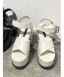 EMODA | Wクロスバルキーサンダル(サンダル)