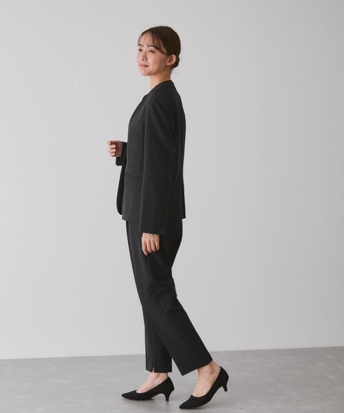 Jayro(ジャイロ)の「2WAYストレッチV衿ジャケット(ノーカラージャケット・レディース・ブラック/グレー系/ネイビー・L/M/S)」の17枚目の写真