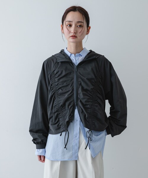 SENSE OF PLACE by URBAN RESEARCH(センスオブプレイスバイアーバンリサーチ)の「シャーリングライトブルゾン(ブルゾン・レディース・OFF WHITE/L.BLUE/CHARCOAL・One)」の12枚目の写真