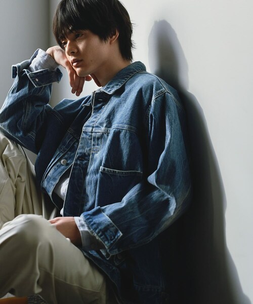 URBAN RESEARCH DOORS（アーバンリサーチドアーズ）の「USED 13.3oz デニムジャケット（デニムジャケット・メンズ・INDIGOUSED/BLACK USED・M/L）」の3枚目の写真