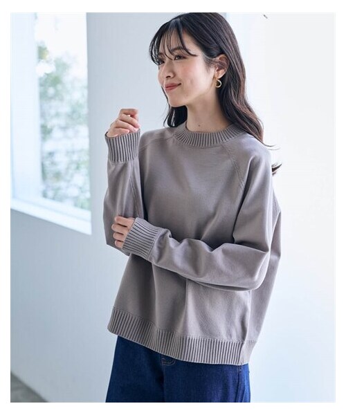 nissen（ニッセン）の「マルロンニットプルオーバー【Otona Purete】（ニット/セーター・レディース・アイボリー/グレージュ/イエロー・M~LL/3L~4L/5L~6L）」の2枚目の写真