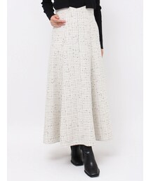 MERCURYDUO | ツイードハイウエストコルセットスカート(スカート)