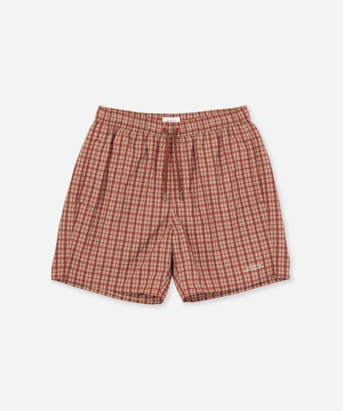 Saturdays NYC(サタデーズ ニューヨークシティ )の「Timothy Check Swim Short(その他パンツ・レディース・グリーン/レンガ・L/M/S/XL)」の7枚目の写真