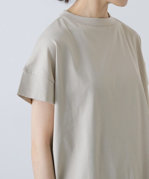 かぐれ(カグレ)の「handvaerk BOTTLE NECK SHORT-SLEEVE T-SHIRT(Tシャツ/カットソー・レディース・IRON/FOAM/LIME GREEN・S)」の19枚目の写真