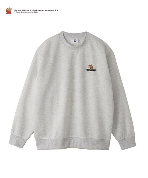 nissen（ニッセン）の「バックプリントダンボール素材トレーナー　TOM and JERRY（トムとジェリー） 【大きいサイズ】（スウェット・メンズ・49ブラック/90オートミール・3L/4L/5L）」の4枚目の写真