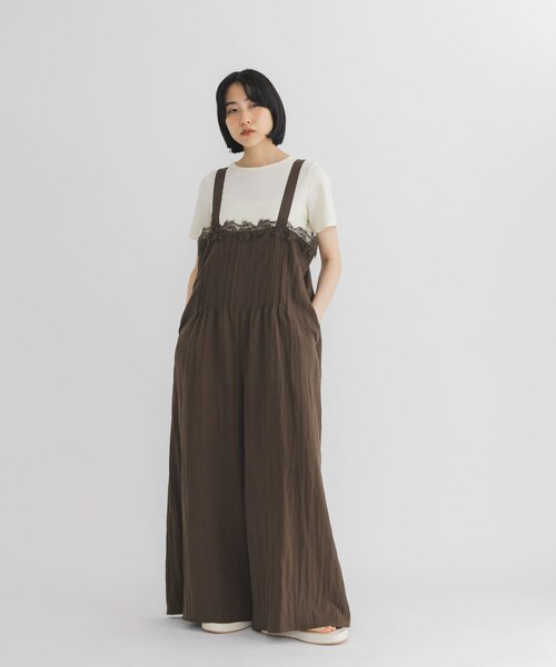 KBF（ケイビーエフ）の「2WAYレースアップトップス（Tシャツ/カットソー・レディース・IVORY/BLACK/TOP GRAY・One）」の9枚目の写真