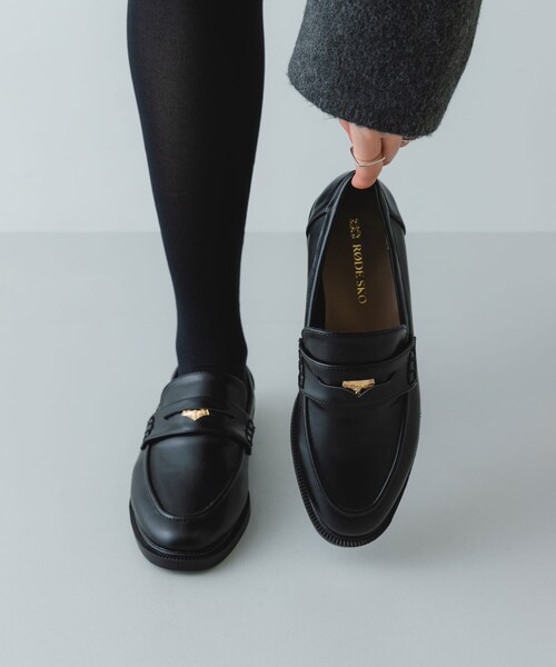 RODE SKO（ロデスコ）の「『WEB/一部店舗限定』コインローファー（ローファー・レディース・BLACK/BROWN/CAMEL/S・36/37/38/39）」の5枚目の写真