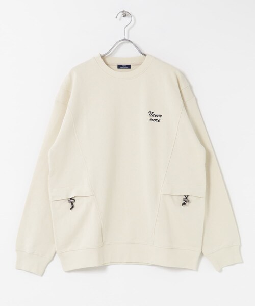 ITEMS URBANRESEARCH（アイテムズ アーバンリサーチ）の「サイドストレージ裏毛スウェットtops（スウェット・メンズ・OFF/GRY/NVY/BLK・M/L）」の14枚目の写真