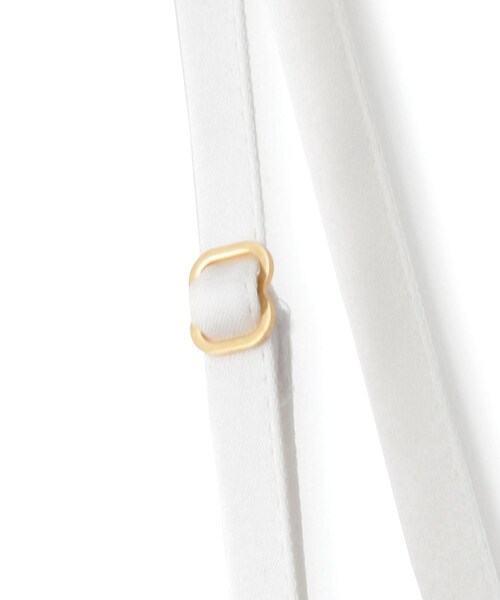 ROPE'（ロペ）の「サテンコンビジャージーキャミソール/イージーケア（キャミソール・レディース・ブラック/オフホワイト・F）」の7枚目の写真