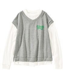 nissen | ベスト重ね着風トップス(Tシャツ/カットソー)