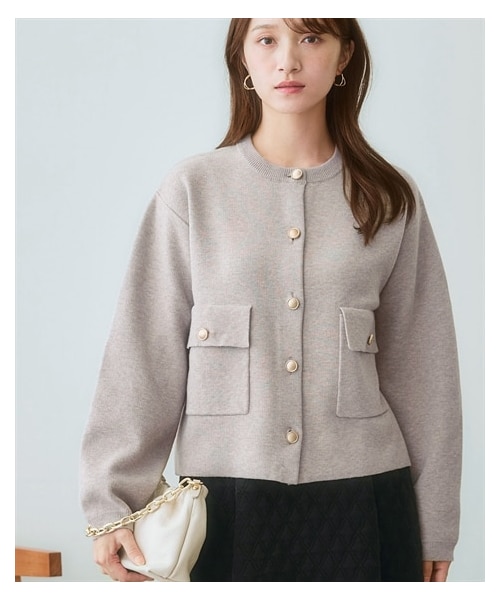 80s Reminiscence 民族 ノルディック 銀ボタン ニットジャケット nissen（ニッセン）の「ゴールドボタンニットジャケット（ニット