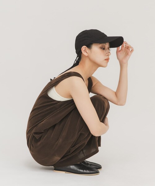 KBF（ケイビーエフ）の「バックコードCAP（キャップ・レディース・D.BROWN/BLACK・One）」の7枚目の写真