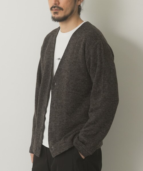 ITEMS URBANRESEARCH（アイテムズ アーバンリサーチ）の「キモウメランジカーディガン＋長袖刺繍Tセット（Tシャツ/カットソー・メンズ・BLU/BEG/BRN/BLK・M/L）」の9枚目の写真