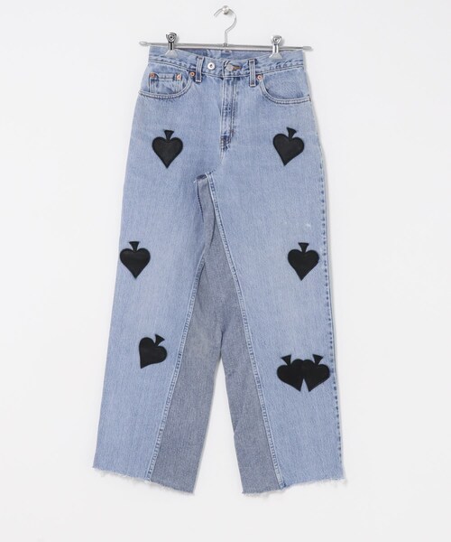 URBAN RESEARCH(アーバンリサーチ)の「TanC TOKYO W.SPADE PATCH BUGGY REMAKE DENIM(デニムパンツ・レディース・BLUE1/BLUE2/BLUE3/BLUE4・28/30)」の16枚目の写真