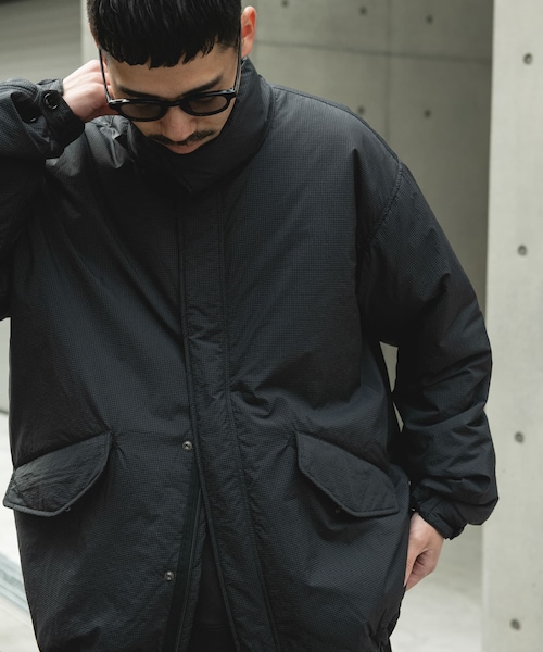 URBAN RESEARCH DOORS（アーバンリサーチドアーズ）の「中綿ショートモッズコート（モッズコート・メンズ・OLV CHK/CCL CHK/BLACK・M/L）」の4枚目の写真