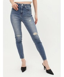 GYDA | ハイウエスト thickish ポケットスキニーデニムパンツ(デニムパンツ)