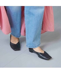 Mode et Jacomo（モードエジャコモ）の「モード エ ジャコモ MODE ET JACOMO スタッズスクエアトゥパンプス （パンプス）」