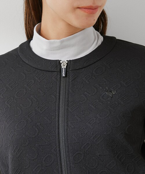 ROPE'（ロペ）の「ロゴモノグラムジャガード　ブルゾン（ブルゾン・レディース・ブラック/ホワイト・L/M/S）」の18枚目の写真