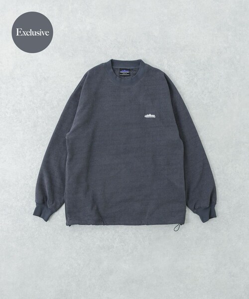 URBAN RESEARCH(アーバンリサーチ)の「『別注』THOUSAND MILE×URBAN RESEARCH ニットフリースクルーネックプルオーバー(その他トップス・メンズ・BLACK/CHARCOAL/NAVY/OFF・M/L)」の3枚目の写真