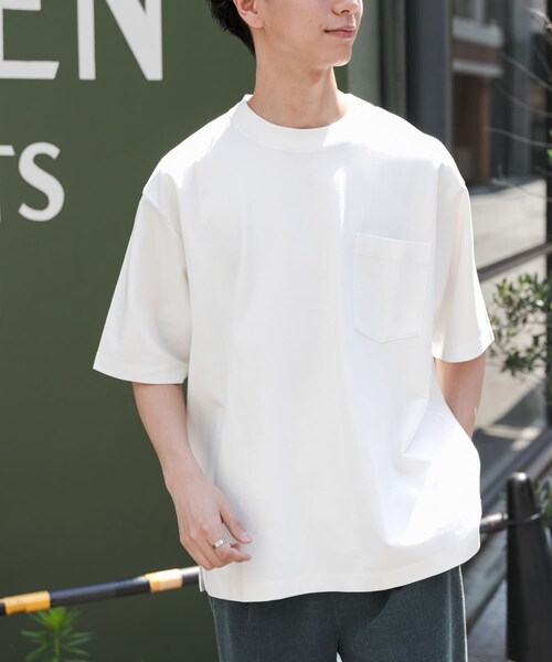 URBAN RESEARCH DOORS(アーバンリサーチドアーズ)の「FORK&SPOON ハイゲージクールTシャツ(Tシャツ/カットソー・メンズ・OFF/BLACK/PURPLE・4/5)」の9枚目の写真