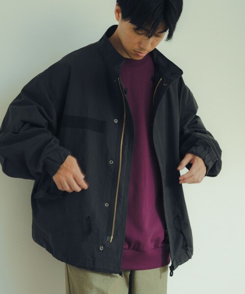 ITEMS URBANRESEARCH(アイテムズ アーバンリサーチ)の「中綿ライナー付 フードレスショートモッズ(モッズコート・メンズ・KHK/BLK・M/L)」の15枚目の写真