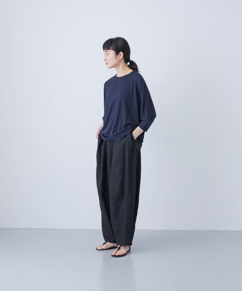 かぐれ（カグレ）の「1dozen　スピンドルTシャツ（Tシャツ/カットソー・レディース・Black/Navy・1）」の8枚目の写真
