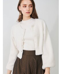 MERCURYDUO | ミニシャギーロングスリーブニットカーディガン(カーディガン/ボレロ)