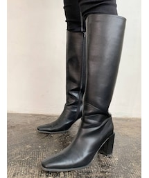 GYDA | スクエアtoeカップヒールブーツ(ブーツ)