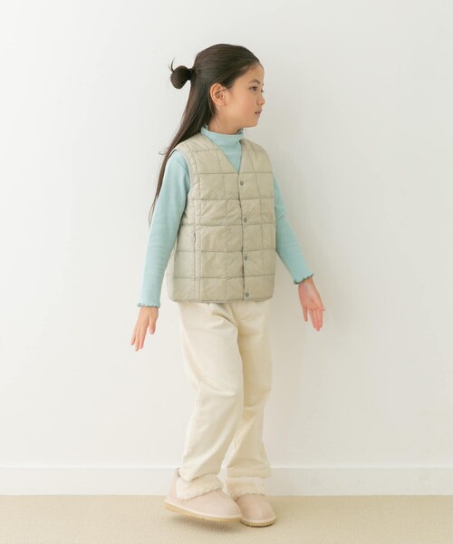 URBAN RESEARCH DOORS(アーバンリサーチドアーズ)の「TAION V-NECK BUTTON DOWN VEST(KIDS)(ダウンジャケット/コート・キッズ・ICEGRAY/BLACK/BEIGE・110/120/130/140)」の8枚目の写真