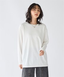 nissen | 大きいサイズ 綿100％汗染みしにくい長袖クルーネックプルオーバー(Tシャツ/カットソー)