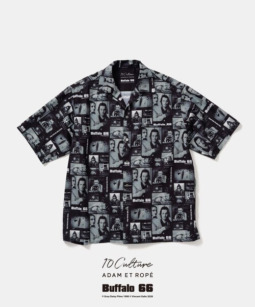 ADAM ET ROPE'(アダムエロペ)の「【Buffalo 66 × 10Culture for ADAM ET ROPE'】Buffalo 66 SHORT SLEEVE SHIRT(シャツ/ブラウス・レディース・ブラック/ホワイト・L/M)」の7枚目の写真
